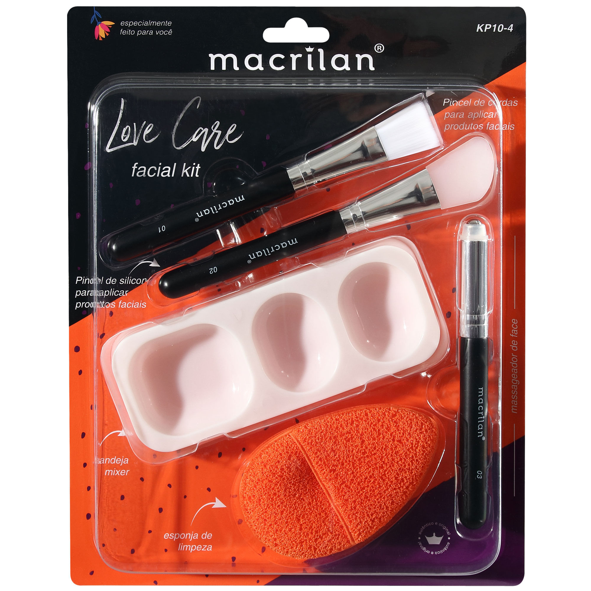 Kit KP10-4 Love Care Facial - macrilan - voudemake